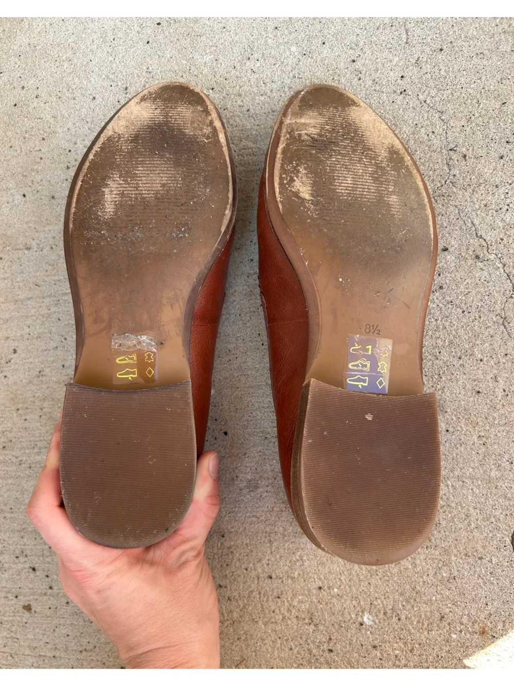 Madewell Women's Brown Leather Slip-On Loafers Size 8.5